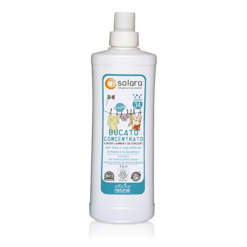 Detergent lichid rufe super concentrat (fara parfum) 1 litru (34 spalari), Solara