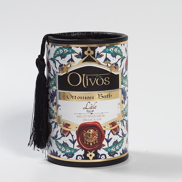Sapun de lux Otoman Tulip cu ulei de masline extravirgin, Olivos, 2x100 g