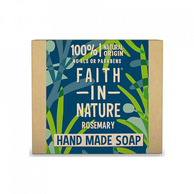 Sapun natural solid cu rozmarin, Faith in Nature, 100 gr