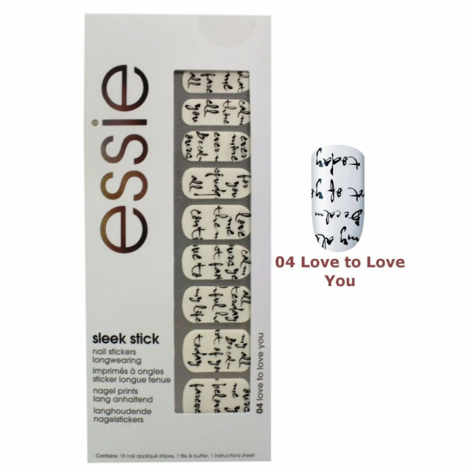 Set stickere pentru unghii Sleek Stick No.04 Love To Love You, Essie