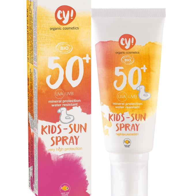 Spray bio protectie solara bebe si copii FPS 50+, ey! Eco Cosmetics, 100 ml