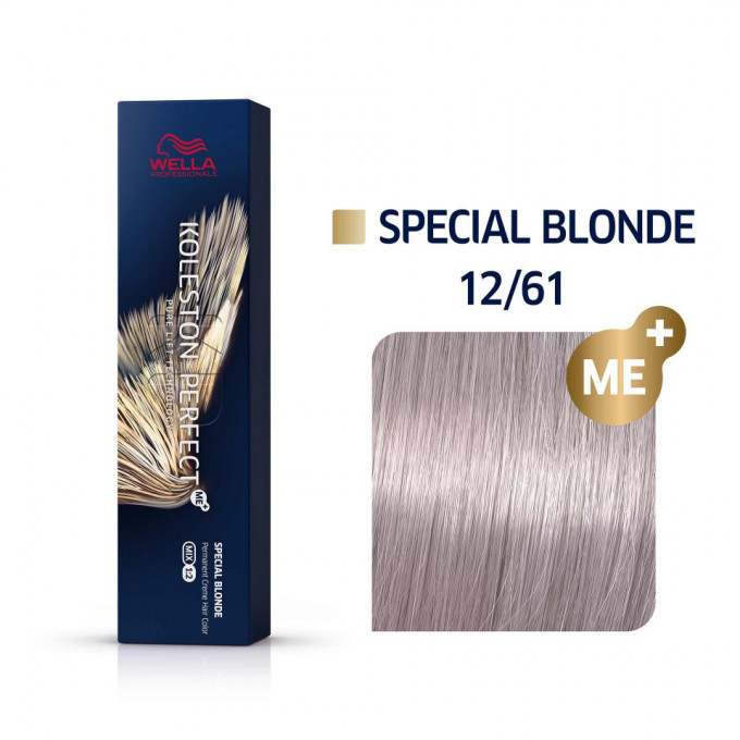 Vopsea permanenta Wella Professionals Koleston Perfect 12/61, Blond Special Violet Cenusiu, 60ml
