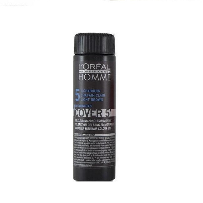 Gel colorant L`Oreal Professional Homme Cover 5 `No 5, Light Brown, 3x50ml