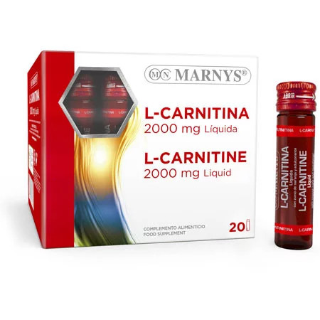 L-Carnitine 2000mg, 20 fiole X 10ml, Marnys