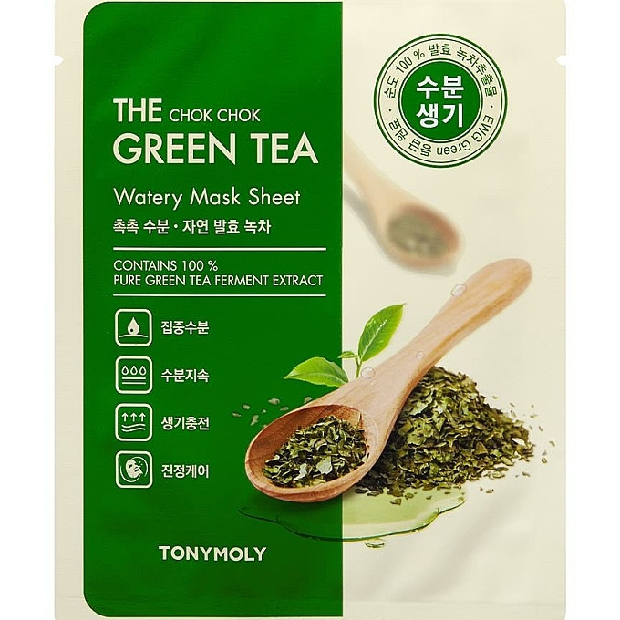 Masca pentru hidratare The Chok Chok Green Tea, Tony Moly, 20 g