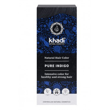 Negru Indigo Khadi - vopsea de par naturala