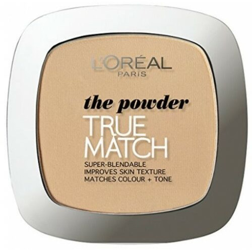 Pudra compacta, 3D/W3 Golden Beige, True Match Compact Powder, L`Oréal Paris, 9 g