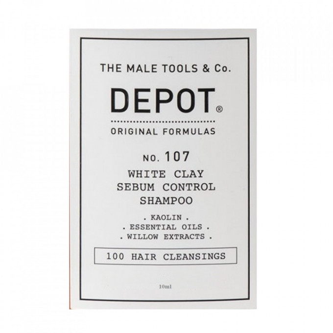 Sampon Depot 100 Hair Cleaning No.107 White Clay Sebum Control, 10ml