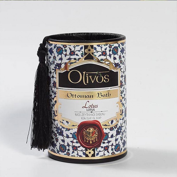 Sapun de lux Otoman Lotus cu ulei de masline extravirgin, Olivos, 2x100 g
