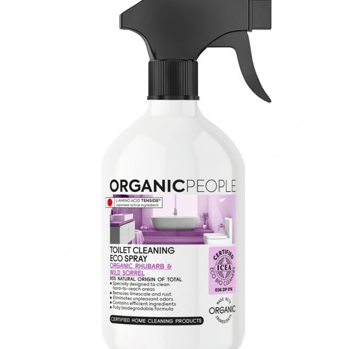 Spray ecologic pentru curatarea toaletei Rhubarb & Wild Sorrel, Organic People, 500ml