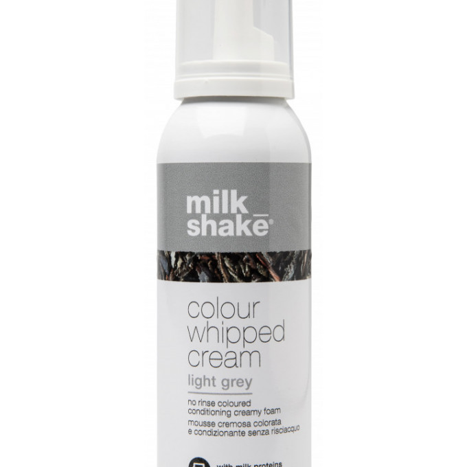 Spuma nuantatoare Milk Shake Colour Whipped Cream Light Grey, 100ml