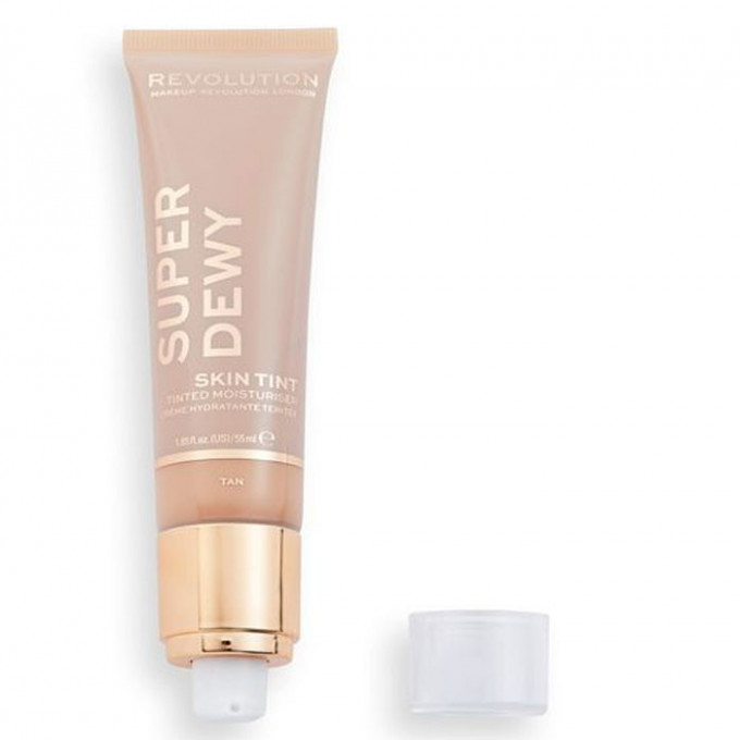 Crema hidratanta pentru ten Face Superdewy Tinted Moisturizer Tan 55 Ml, Makeup Revolution