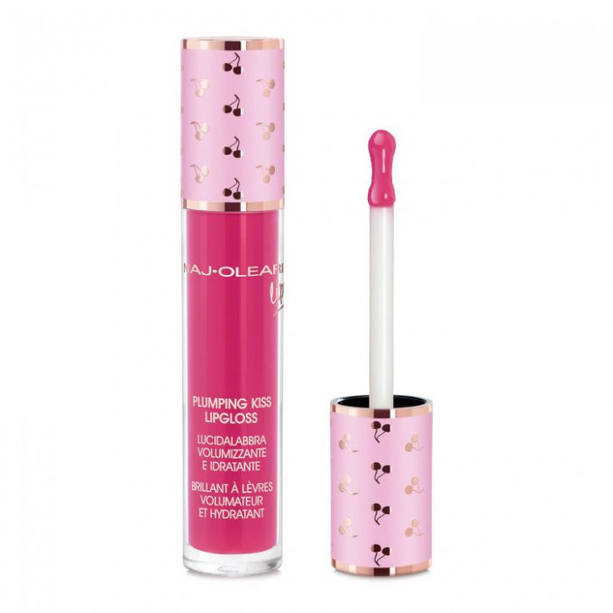 Luciu de buze No.08 Pearly Cyclamen Pink, Plumping Kiss Lipgloss Lipstick, Naj Oleari, 6ml