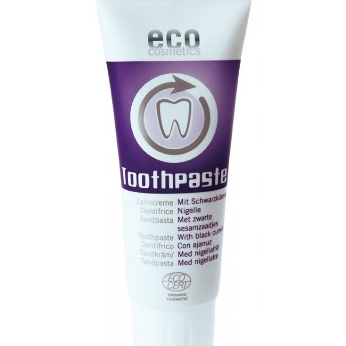 Pasta de dinti homeopata cu chimen negru, fara fluor, Eco Cosmetics