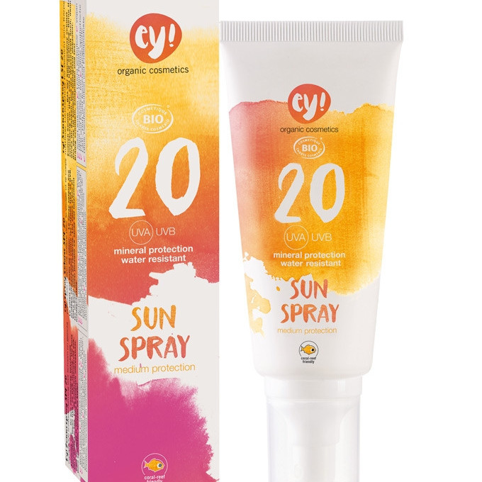 Spray bio cu protectie solara FPS 20, ey! Eco Cosmetics, 100 ml