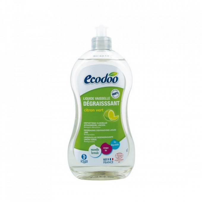 Detergent bio vase ultradegresant cu otet si limeta, Ecodoo, 500ml