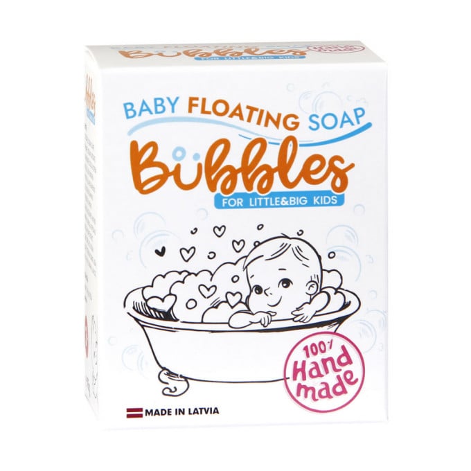 Sapun plutitor, natural, in forma de animalut, pentru bebelusi, Bubbles, 75 g