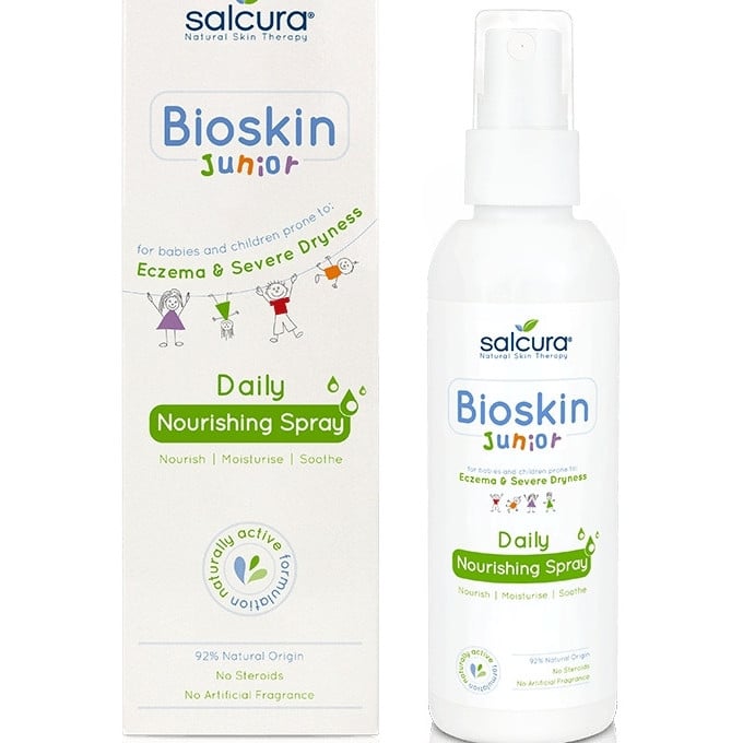 Spray nutritiv Bioskin Junior pt bebelusi si copii, piele foarte uscata cu eczeme, Salcura 100 ml