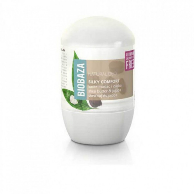 Deodorant natural pentru femei SILKY COMFORT cu shea si jojoba, Biobaza, 50 ml