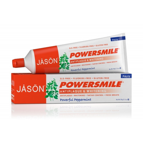 Pasta de dinti Power Smile, fara fluor, pt. albirea dintilor, 170 g. Jason