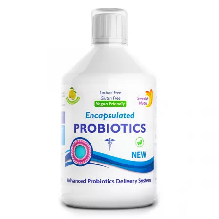 Probiotic Lichid, Bifidobacterium lactis + Vitamina C + L-glutamina, Swedish Nutra, 500 ml