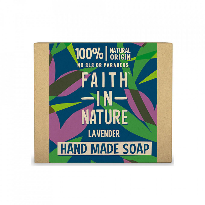 Sapun natural solid cu lavanda, Faith in Nature, 100 g