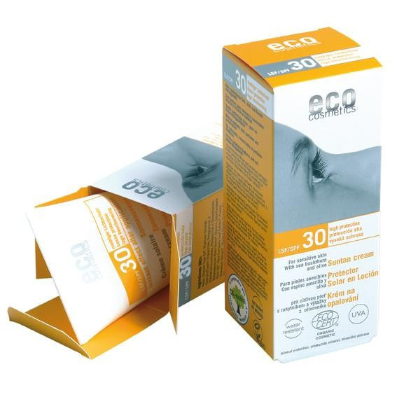 Crema bio protectie solara inalta FPS 30, Eco Cosmetics, 75 ml