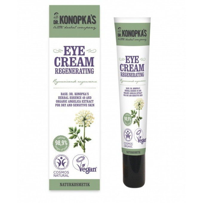 Crema contur ochi regeneranta pentru ten uscat sau sensibil, 20 ml - Dr. Konopka
