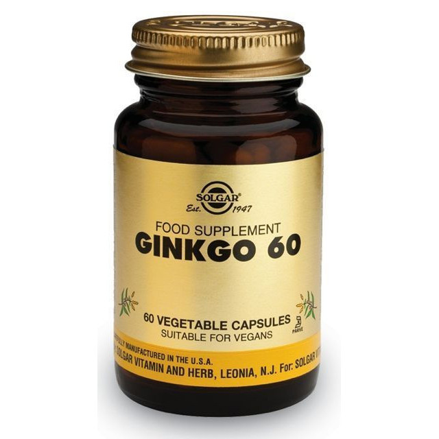 Extract de Ginkgo Biloba 60 60cps, Solgar