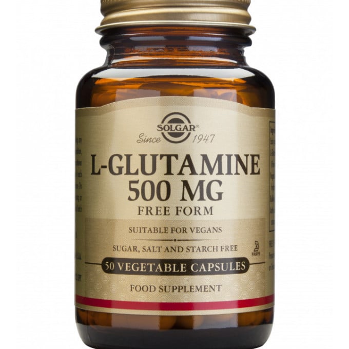 L-Glutamine 500mg 50veg caps, Solgar