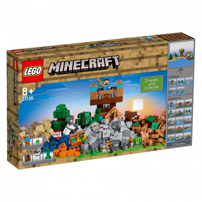 LEGO Minecraft, Cutie de crafting 2.0., 21135, 8+