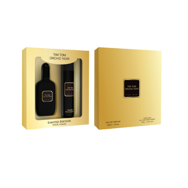 Set parfum barbati, Tim Tom Noir, Apa de parfum 50ml+Deodorant 75ml, MB Perfumes