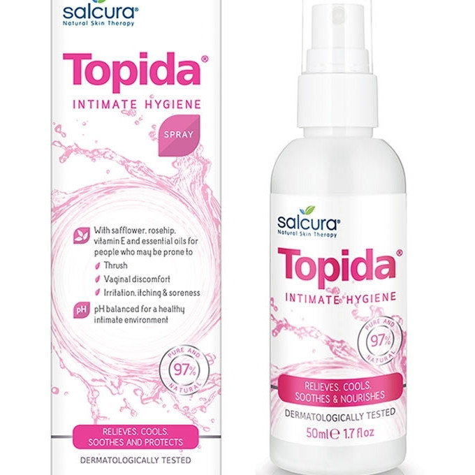 Topida Spray tratament pt igiena intima, infectii fungice, reglare pH, Salcura, 50 ml
