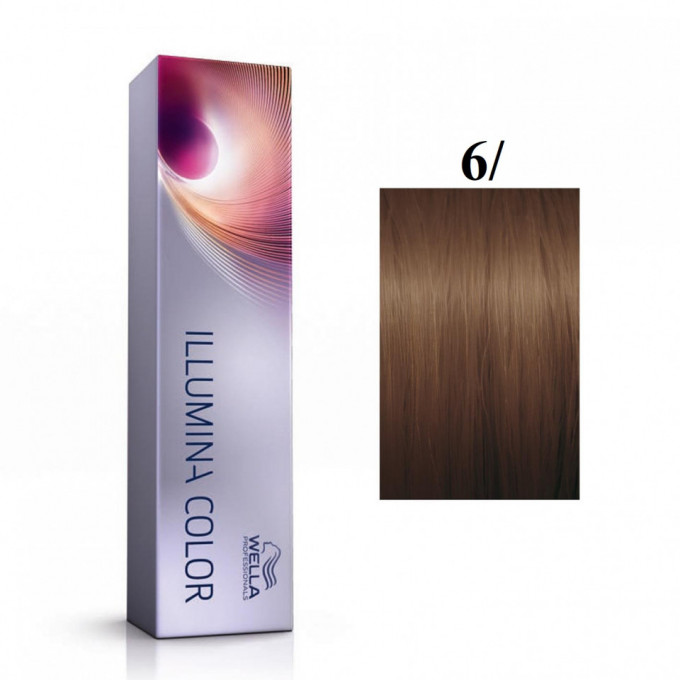 Vopsea permanenta Wella Professionals Illumina Color 6/, Blond Inchis, 60ml