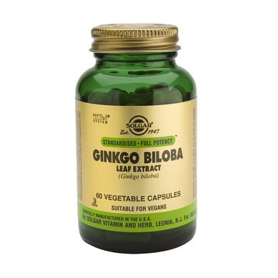 Extract de Ginkgo Biloba Leaf extract 60cps, Solgar