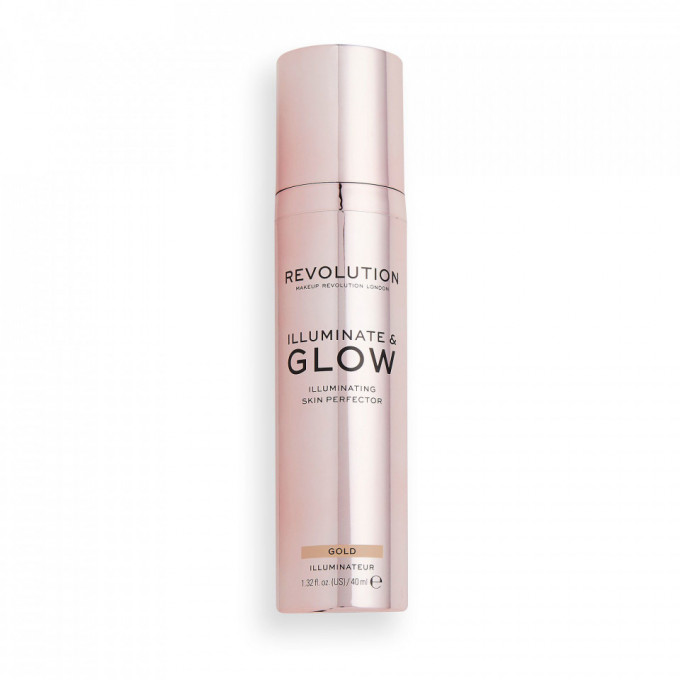 Iluminator lichid, Glow & lluminate Gold, 40 ml, Makeup Revolution