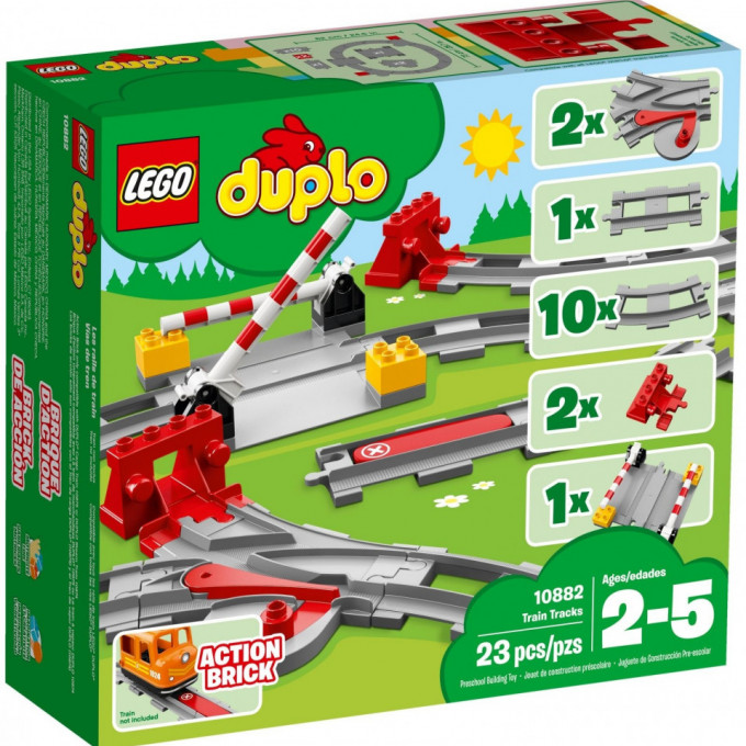 LEGO DUPLO, Sine de cale ferata, 10882, 2-5 ani
