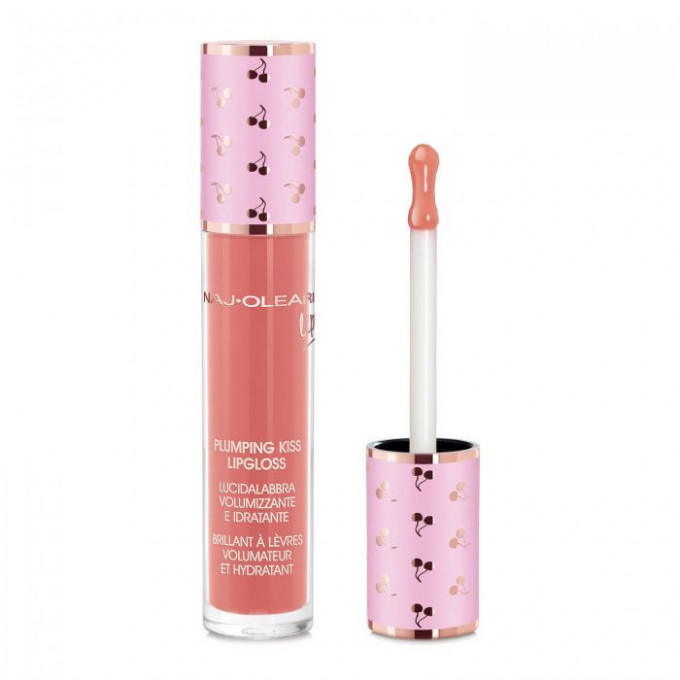 Luciu de buze No.04 Natural Pink, Plumping Kiss Lipgloss Lipstick, Naj Oleari, 6ml