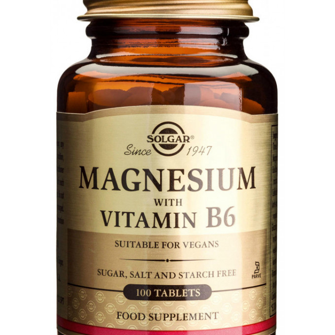 Magnesium + B6 100 tablete, Solgar