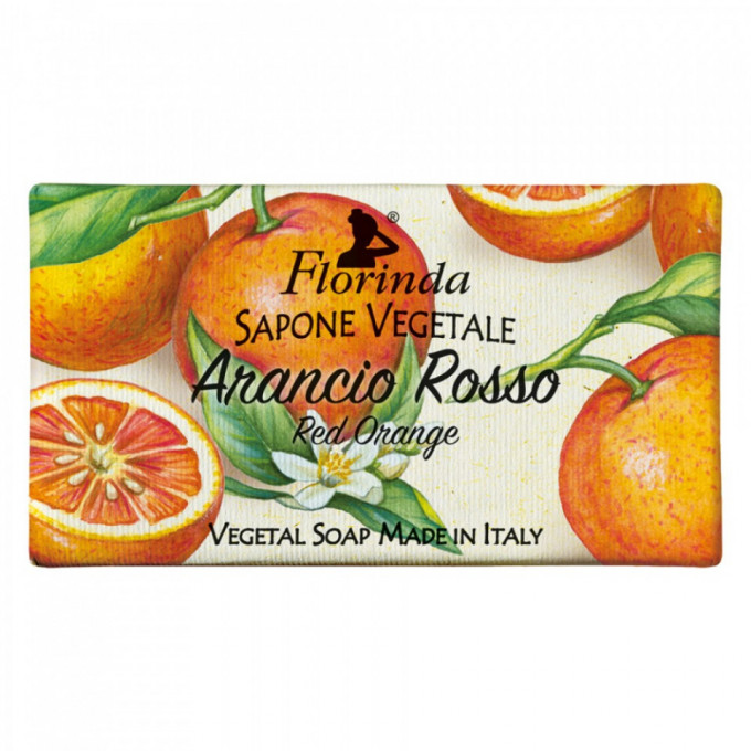 Sapun vegetal cu portocale rosii Florinda, La Dispensa, 100 g