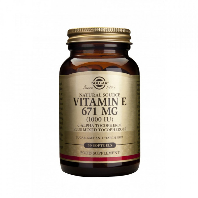 Vitamin E 1000ui Solgar 50cps
