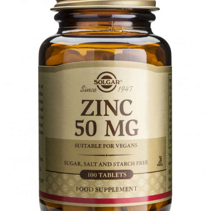Zinc Gluconate 50mg 100 tablete, Solgar