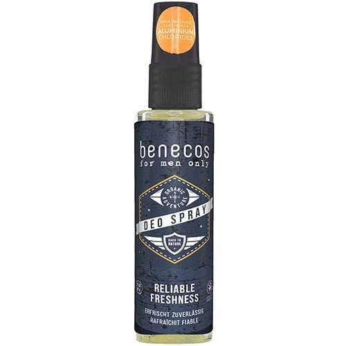 Deodorant spray BIO pentru barbati, Benecos, 75 mm