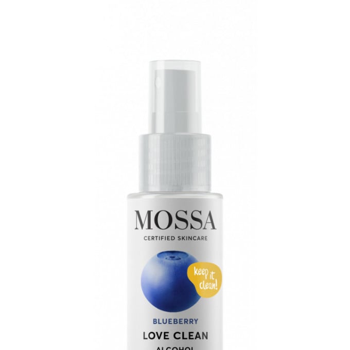 LOVE CLEAN Spray igienizant (70% alcool) MOSSA