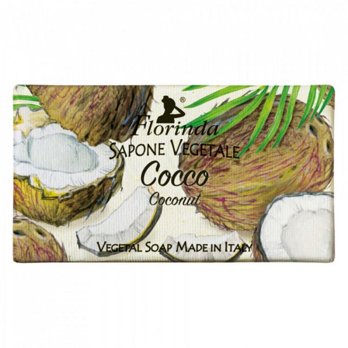 Sapun vegetal cu cocos Florinda, La Dispensa, 100 g