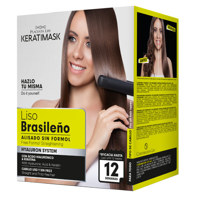 Set 4în1, tratament brazilian de îndreptare păr, Be Natural