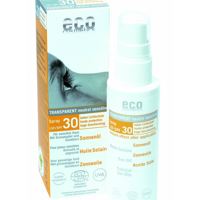 Ulei de plaja bio pentru fata si corp cu protectie solara inalta SPF 30 - Eco Cosmetics