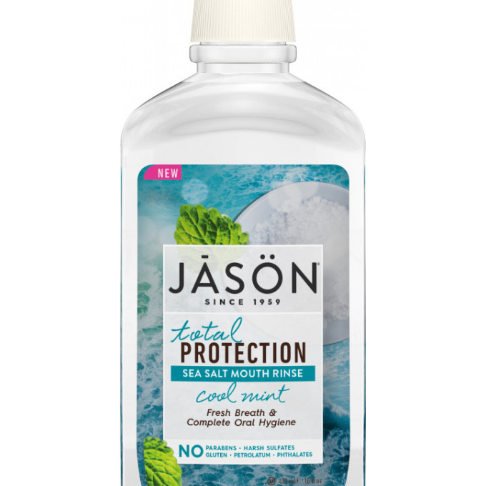 Apa clatire gura,Total Protection - respiratie proaspata, 473 ml, Jason