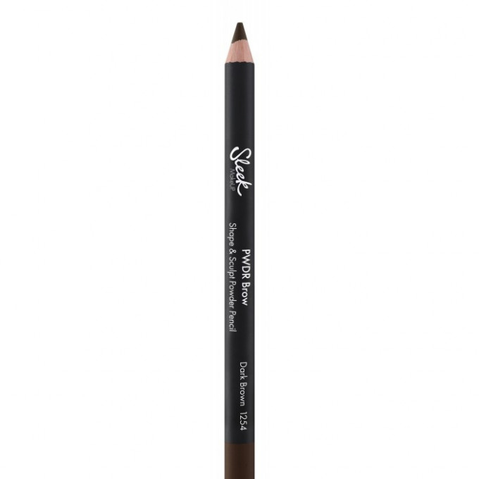 Creion de sprâncene Dark Brown, Pwdr Brow Shape & Sculpt Powder, Sleek Makeup, 1.29g
