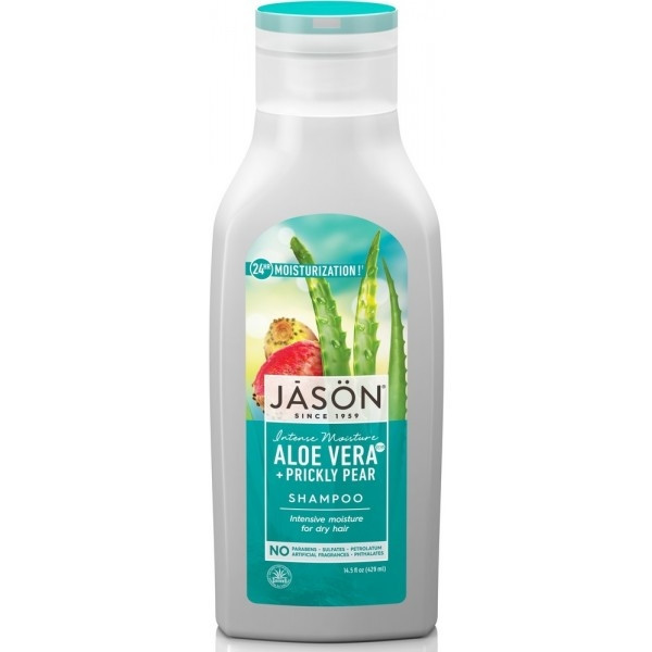 Sampon hidratant cu aloe vera 80% si fruct de cactus, pentru par uscat, Jason, 473 ml